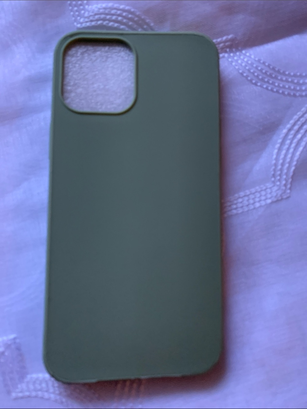 Olive Green Silicone Phone Case for iPhone -  iPhone 12 Pro Max